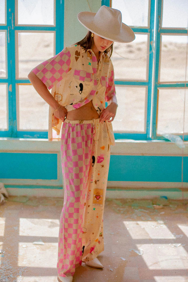 Relaxed fit womens pants - The Lovers Pants by Palm Collective made from 100% Eco Rayon