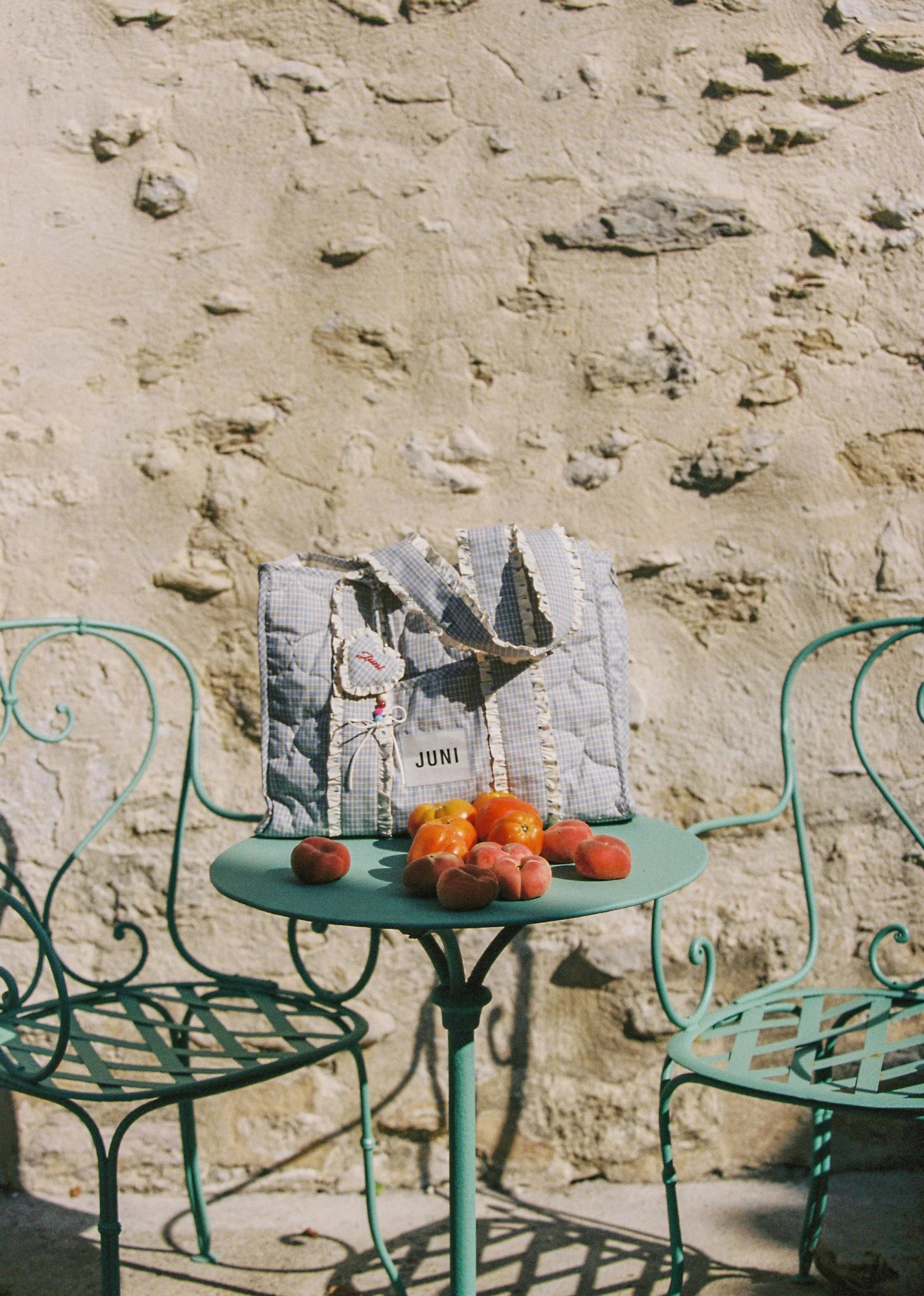 The Everything Bag - Blue Check - Juni