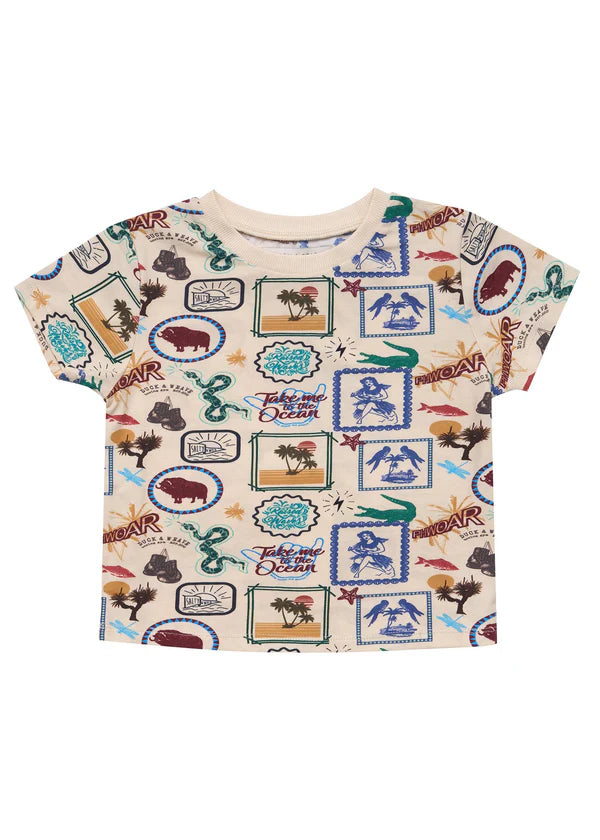 Boys tshirt - Theo T-Shirt – Adventure Print by Pearson & Pearson