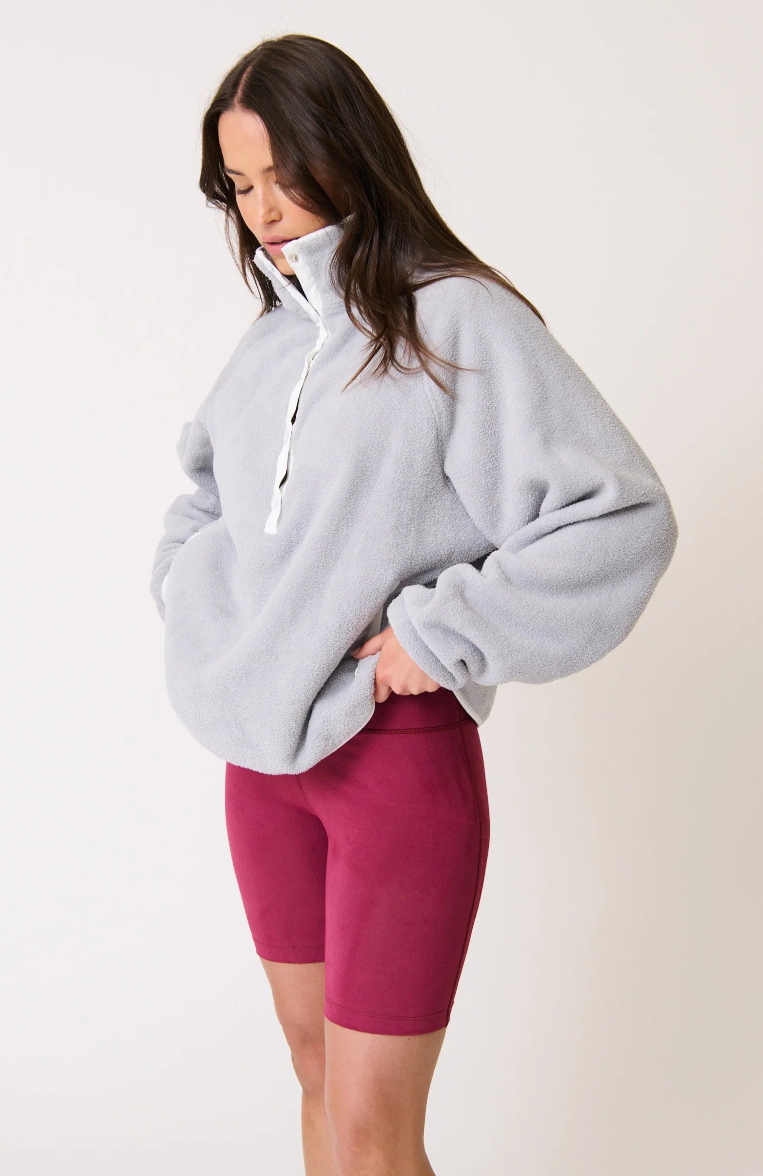 Tia Bike Shorts Plum by Cartel and Willow