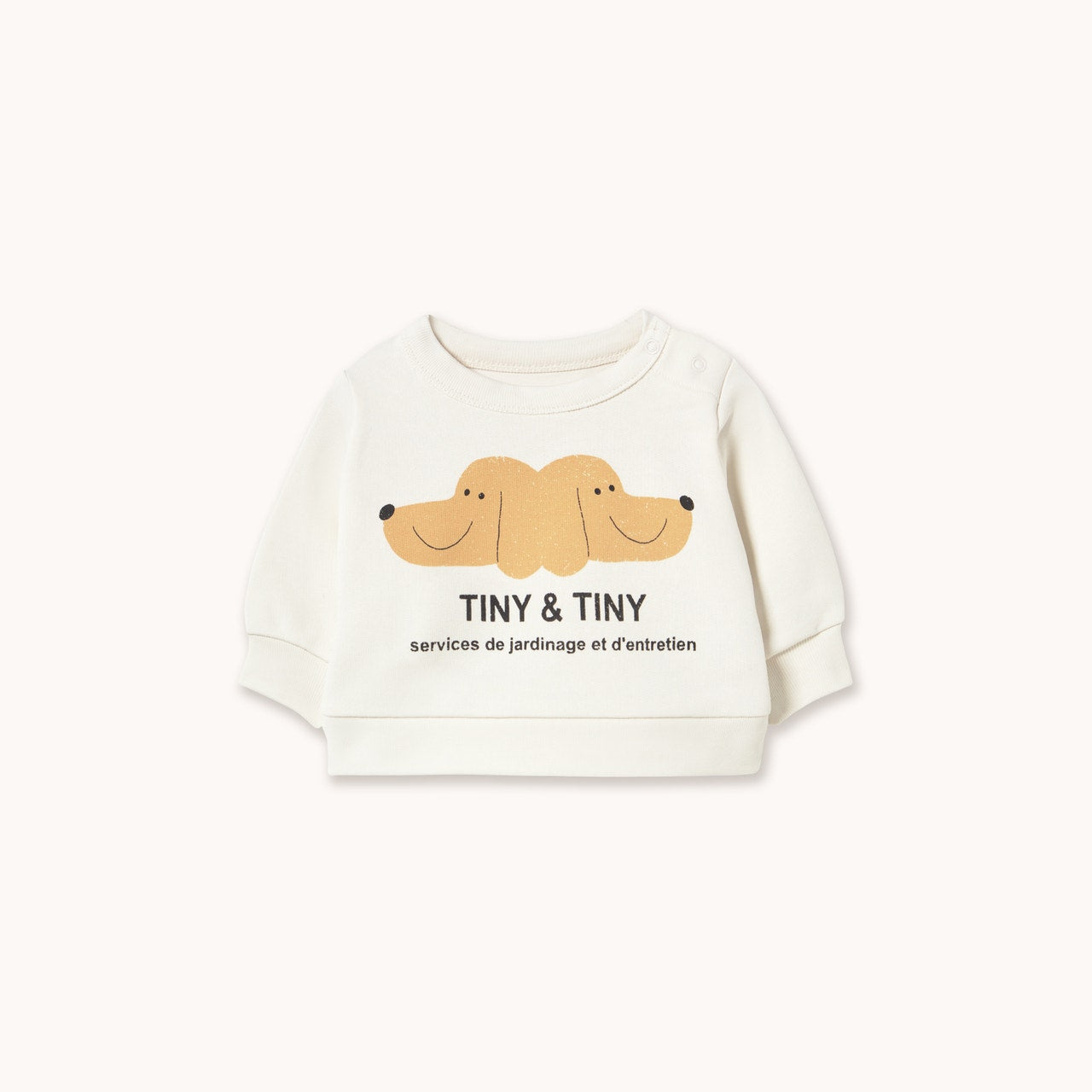 Tiny & Tiny Baby Sweatshirt - Off-White | Tiny Cottons