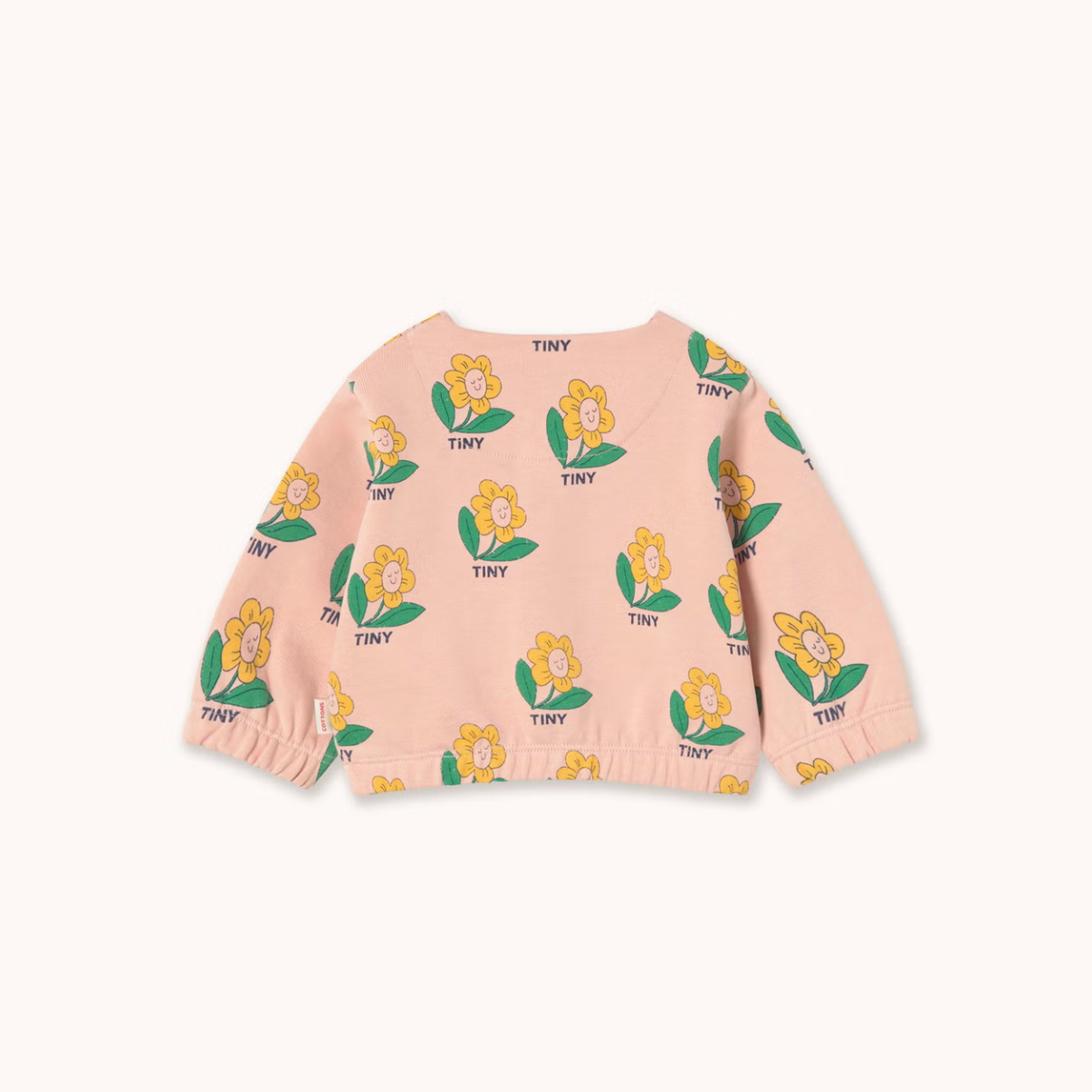 Back of the Tiny Flower Baby Jacket - Wild Rose | Tiny Cottons