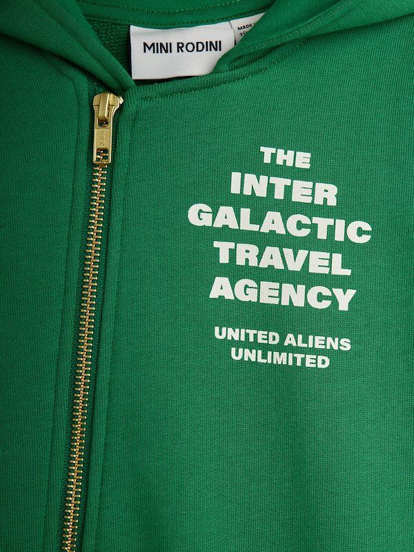 green Travel Agency SP Sweat Onesie – Green by Mini Rodini