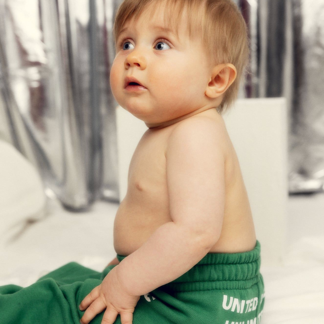 Baby wearing Travel agency sp sweatpants - Green | Mini Rodini