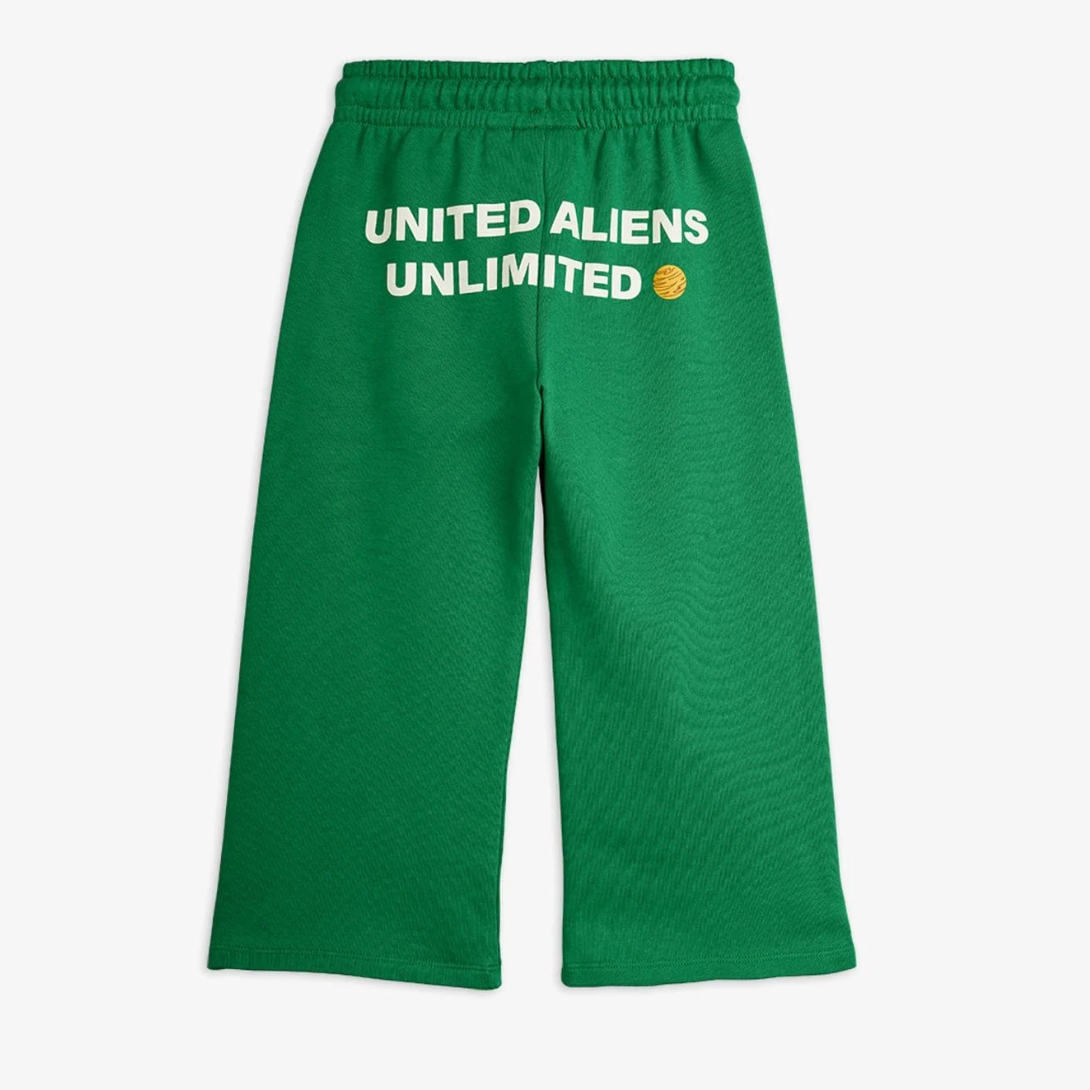 Back view of Travel agency sp sweatpants - Green | Mini Rodini