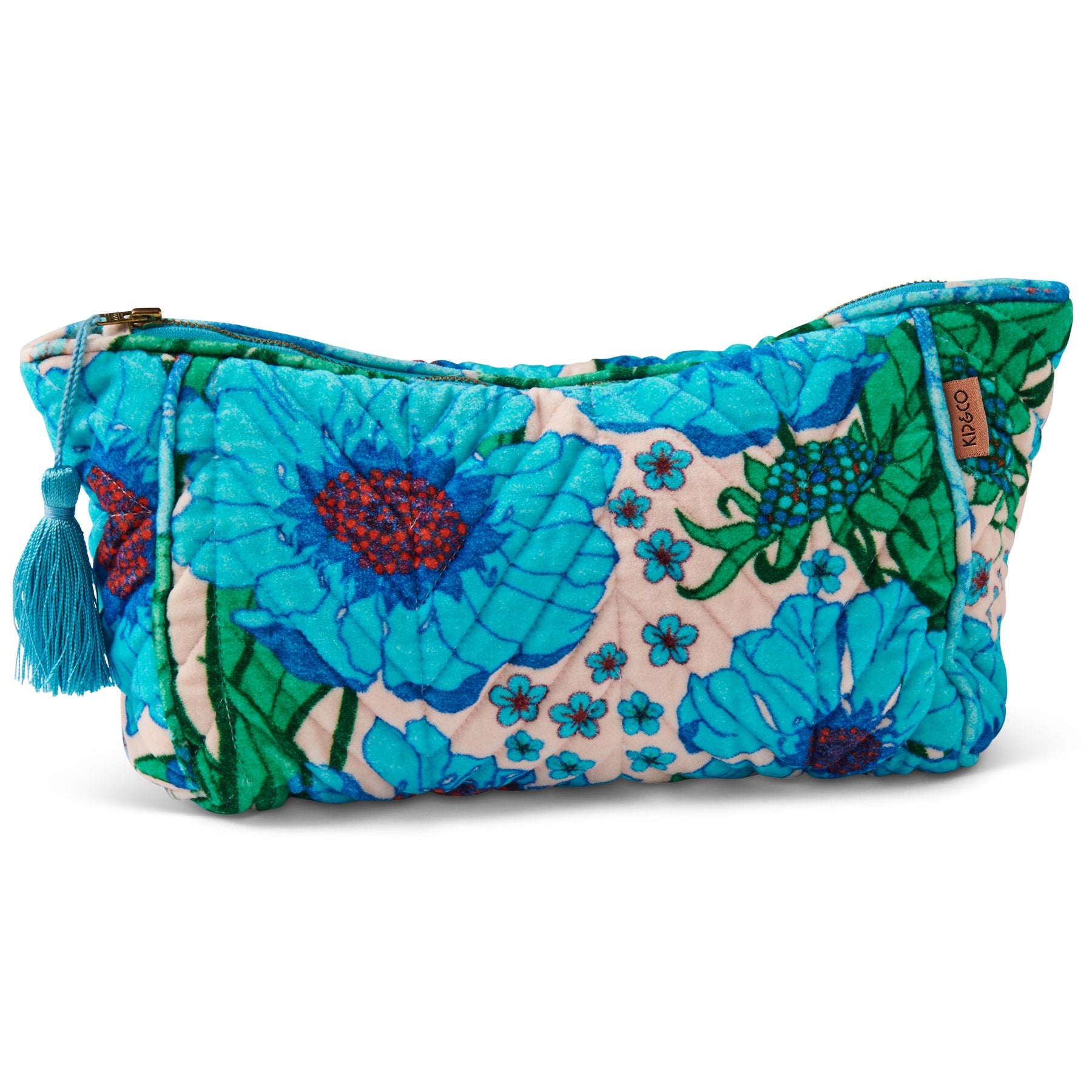 Tumbling Flowers Velvet Toiletry bag