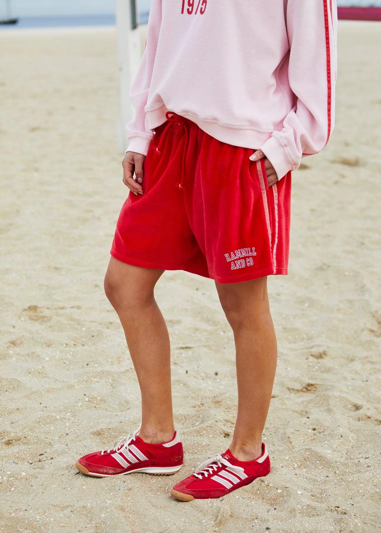 Urban Velour Short - Red/Pink | Hammill & Co