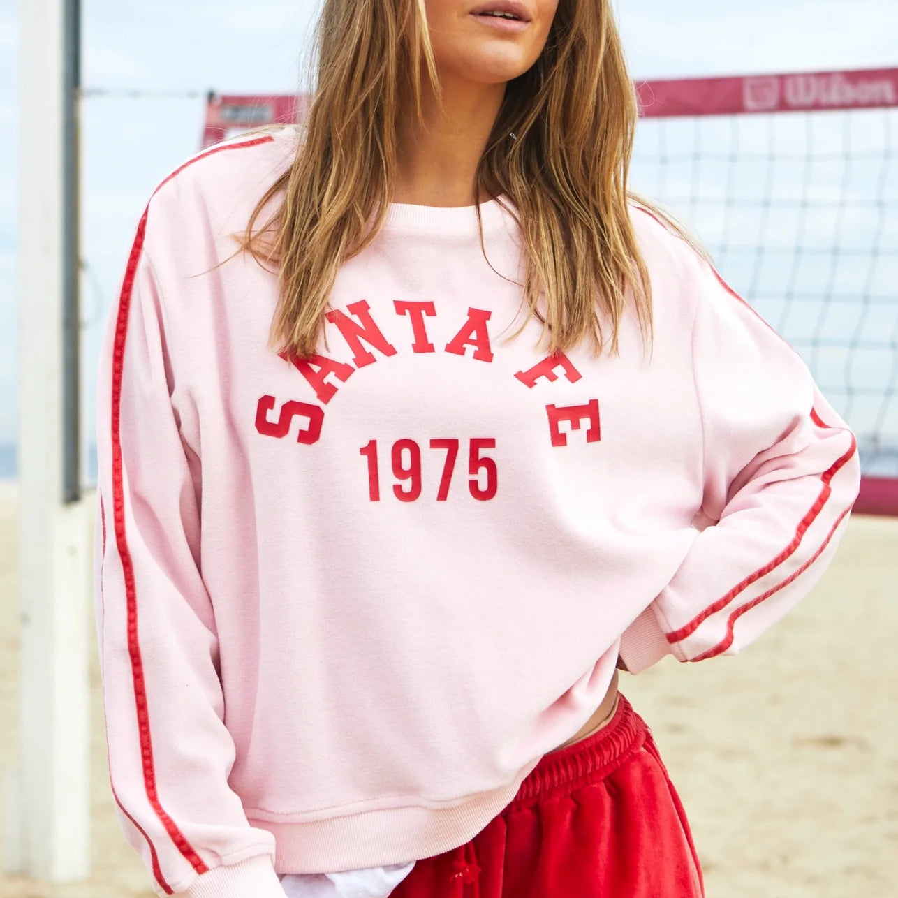 Urban Velour Sweat - Red/Pink by Hammill & Co