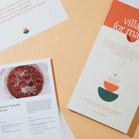 Village for mama recipe book postpartum recipes