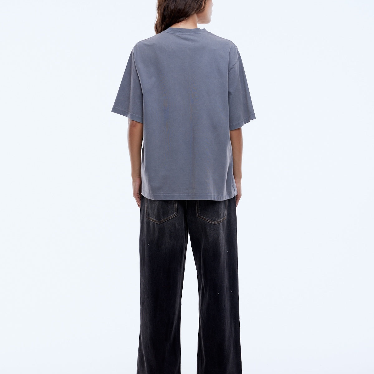 Watermelon Tee showing boxy relaxed fit and drop shoulder design