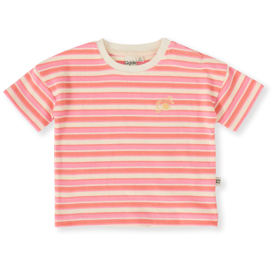 goldie and ace watermelon striped tee