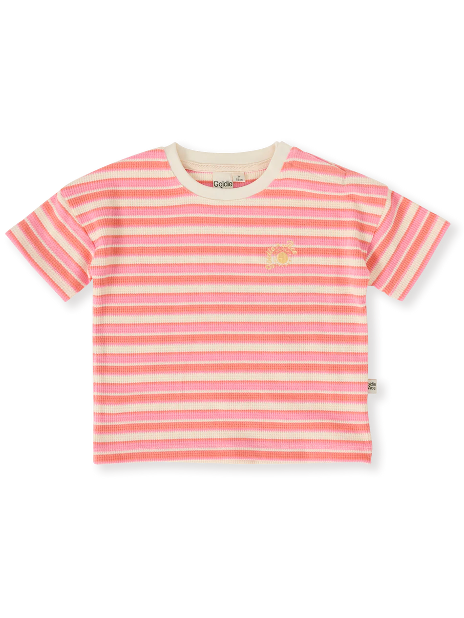 goldie and ace watermelon striped tee