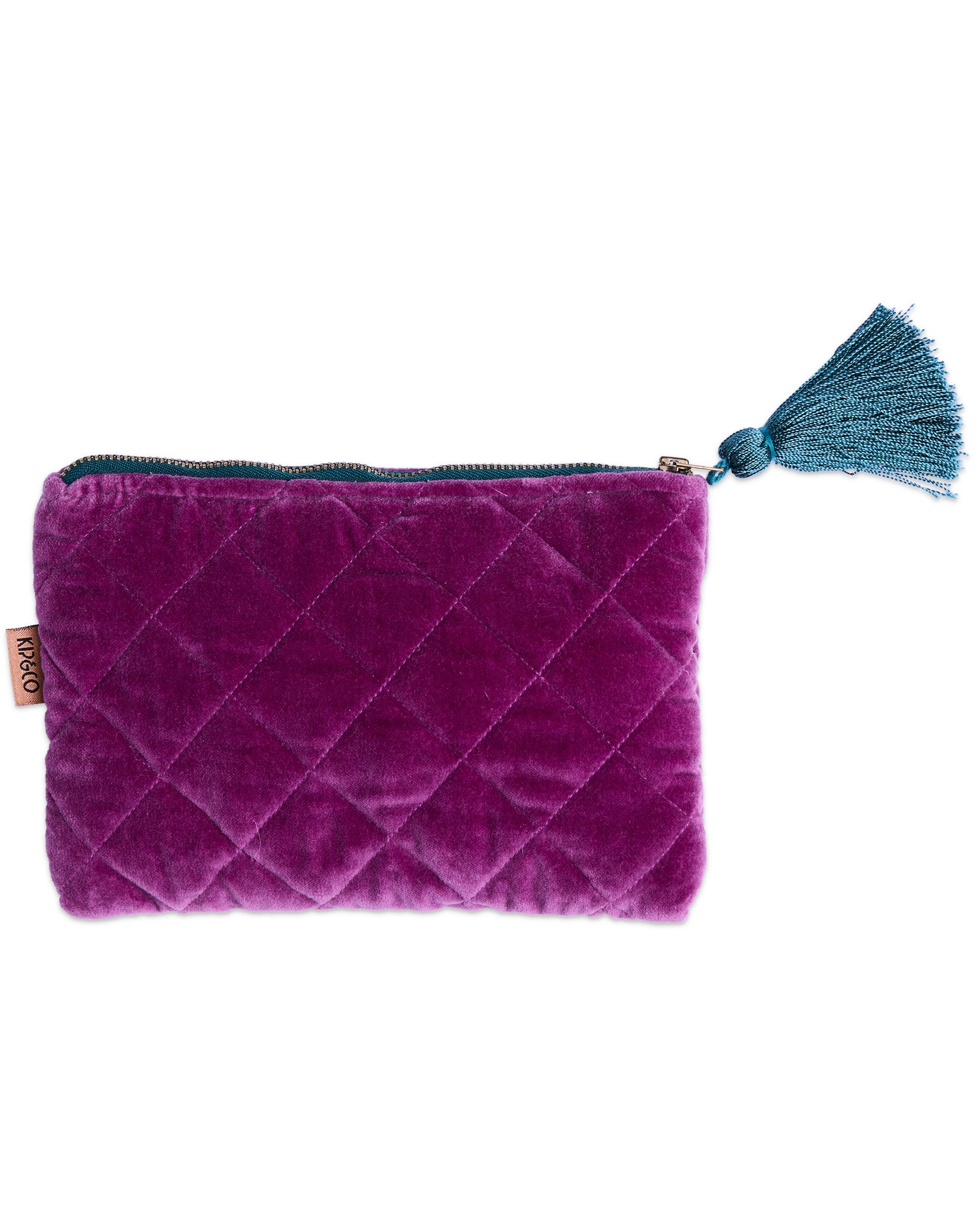 Wild Grape Velvet Cosmetics Purse by Kip & Co