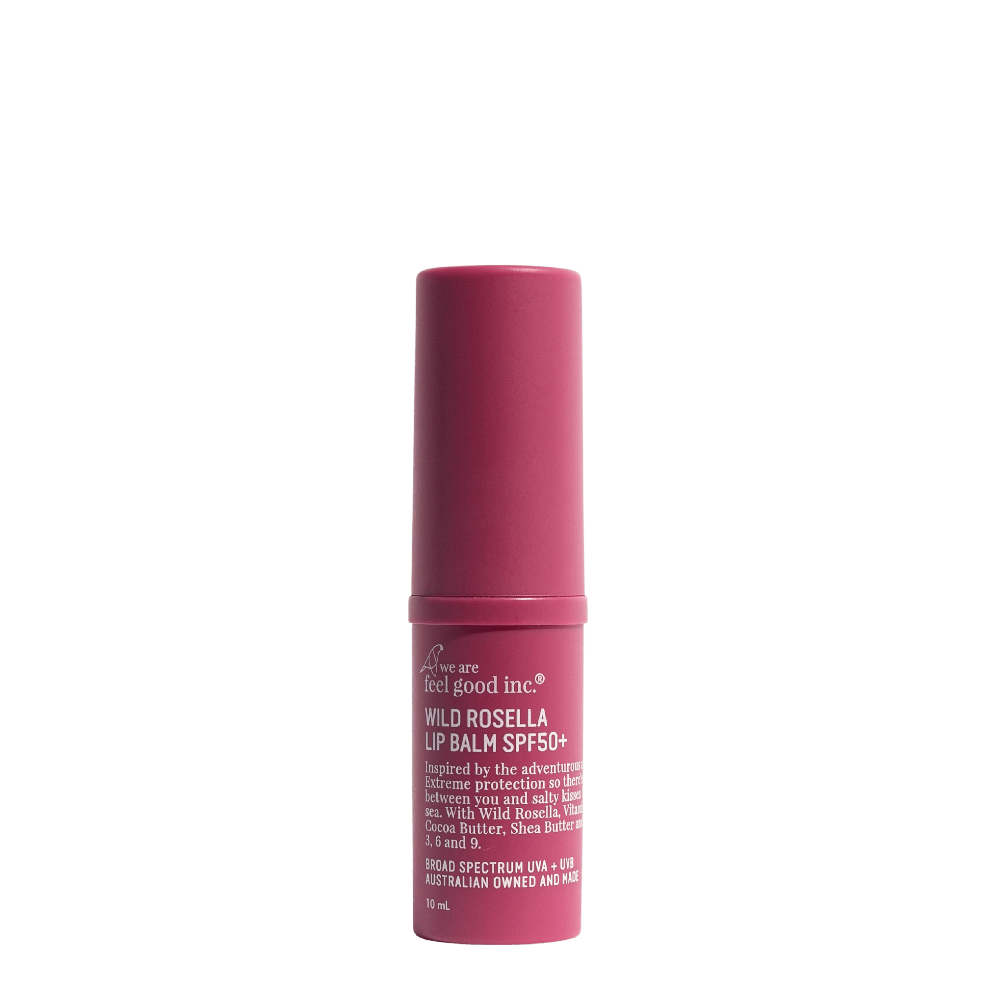 Wild Rosella Lip Balm SPF50 by We are Feel Good Australian made sun protection lip care