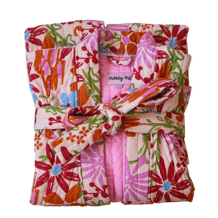 Winter Garden Robe tie belt and pocket details kimono style loungewear