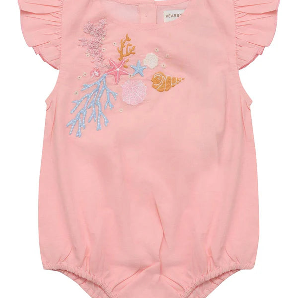 Yasmin Romper - Pink Coral by Pearson & Pearson