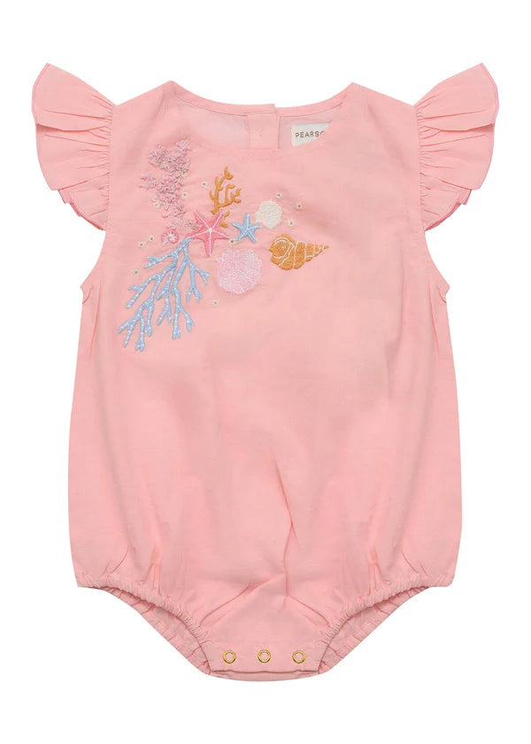 Yasmin Romper - Pink Coral by Pearson & Pearson