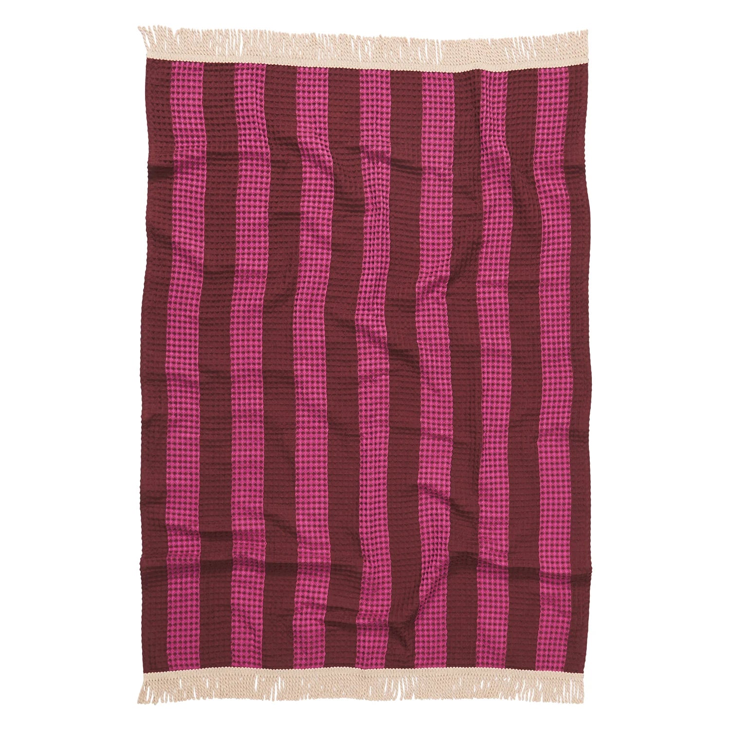 Zelia Waffle Towel - Bougainvillea by