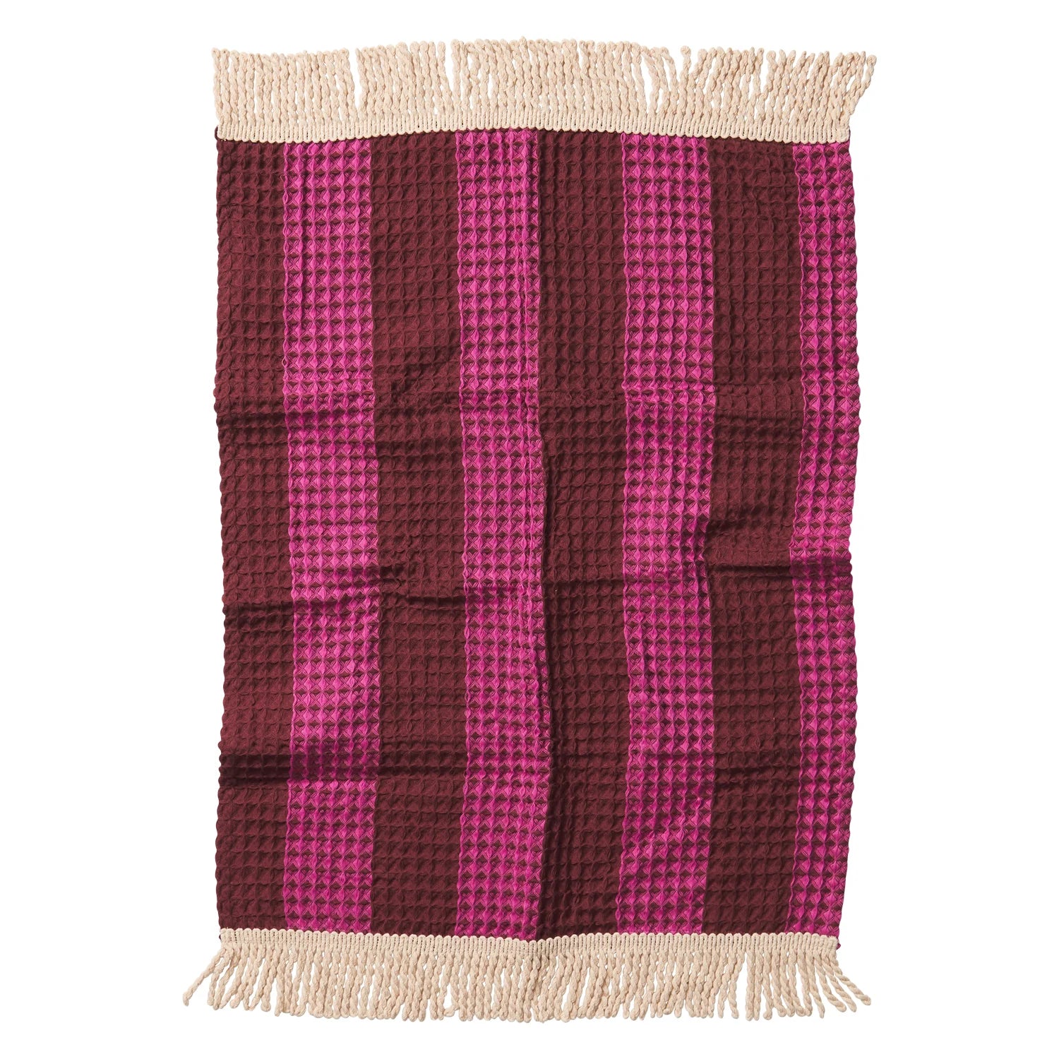 Zelia Waffle Hand Towel - Bougainvillea by