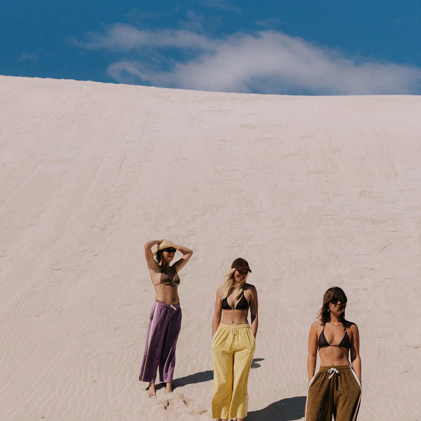 models wearing Atmosea terry pants