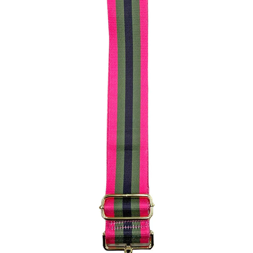 Bag Strap in Khaki and pink