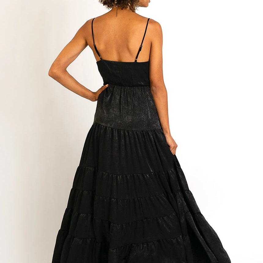 long black maxi dress