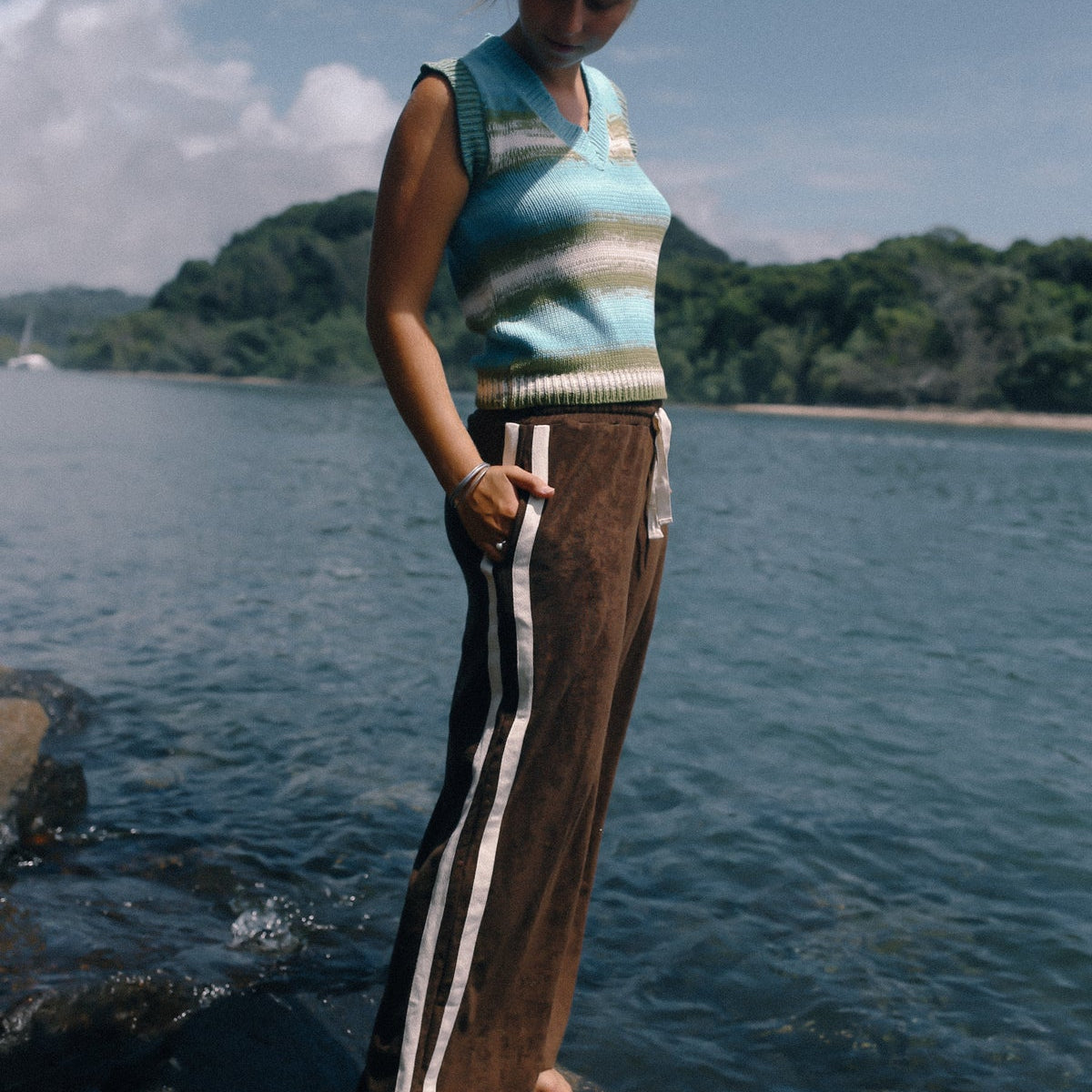 Brown Terry Pants Atmosea