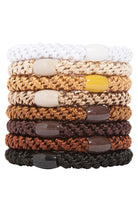 L. ERICKSON hair ties in camel back colour grab and go