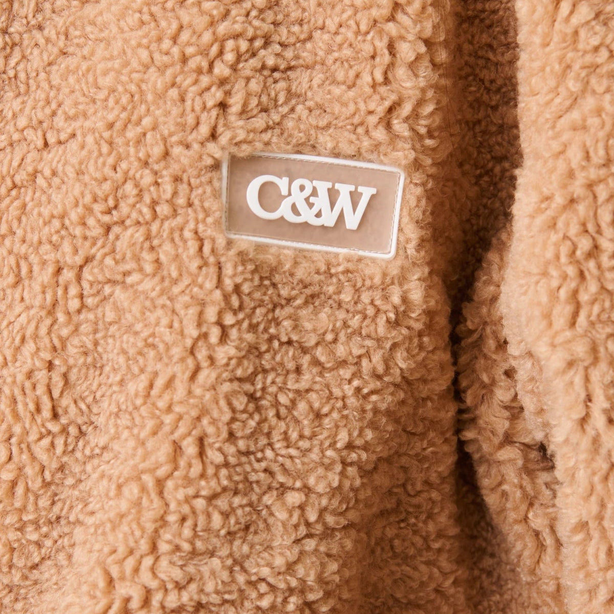 Celeste Pullover Biscuit Sweater Cartel & Willow close up of cartel and willow logo