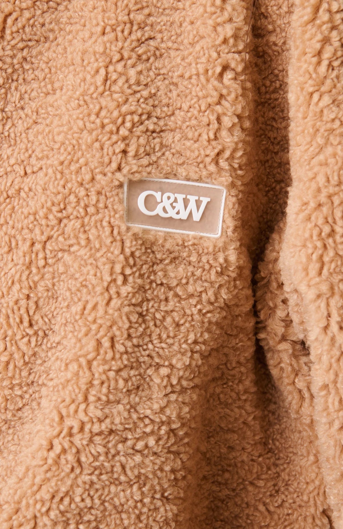 Celeste Pullover Biscuit Sweater Cartel & Willow close up of cartel and willow logo