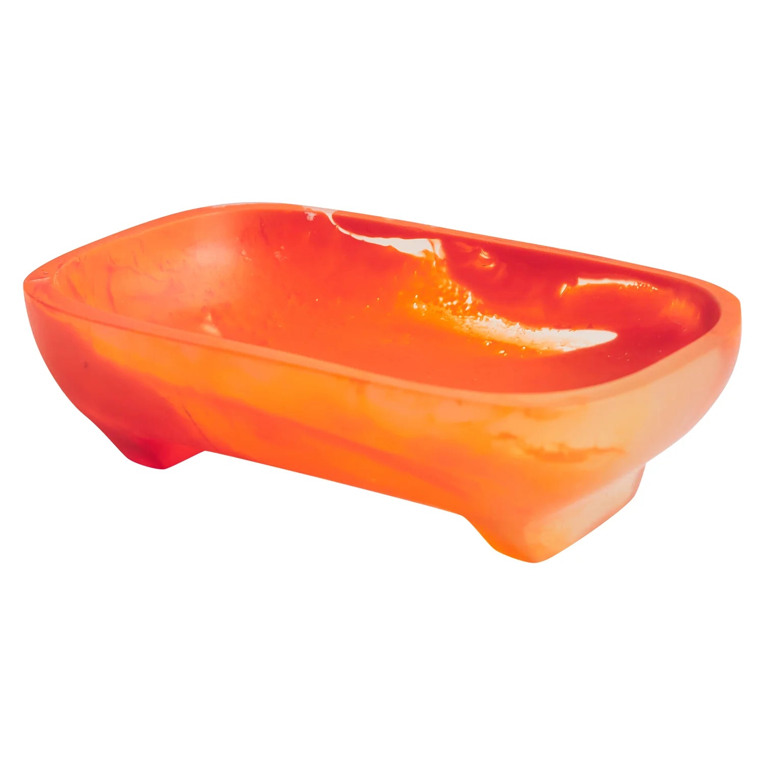 mandarin resin soap dish by sage & clare