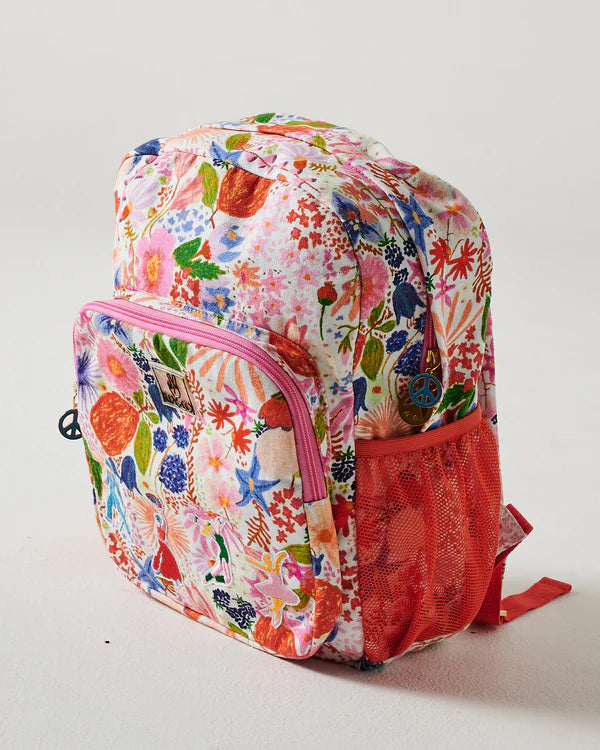 Dancing Queen Backpack by Kip and Co with floral design