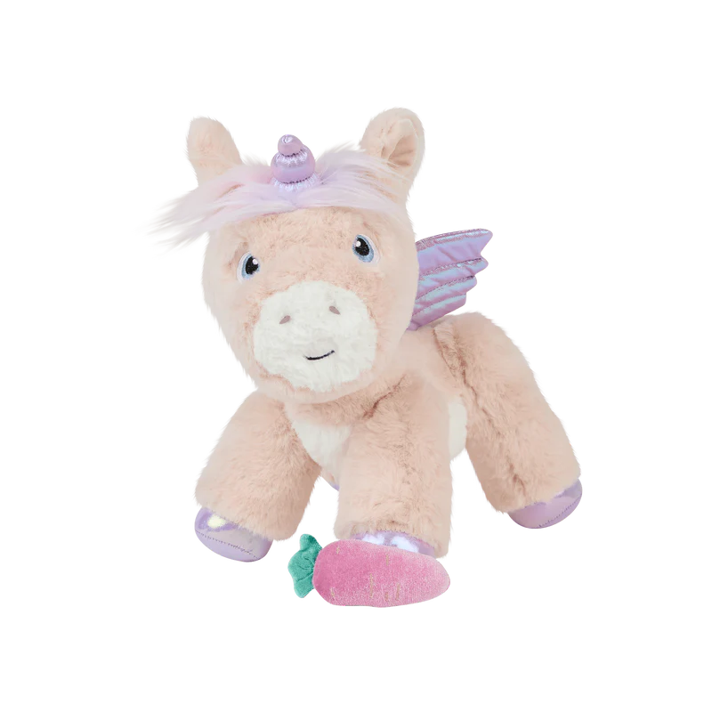 Pink plush toy unicorn by Olli Ella