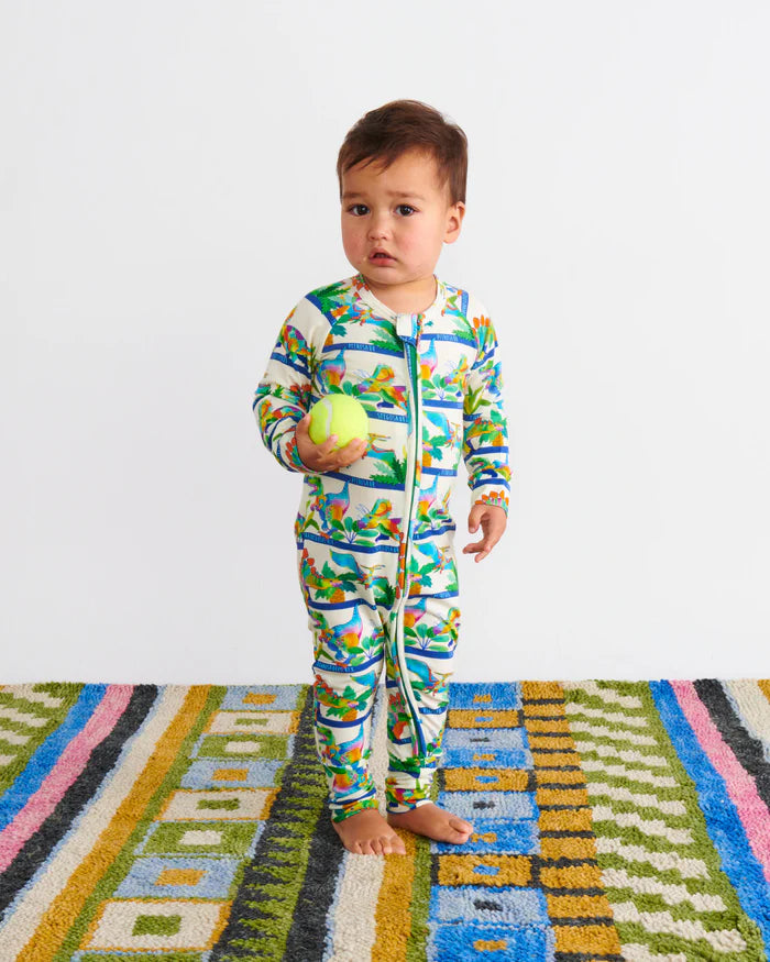 kip & co long sleeve zip romper