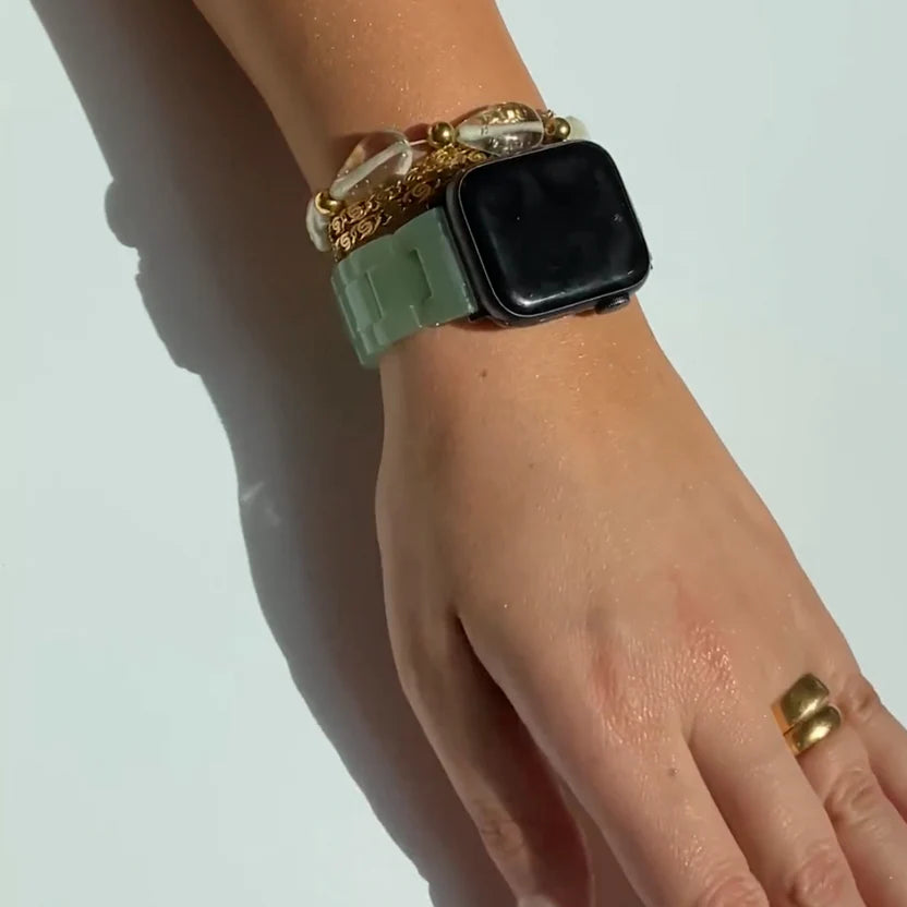 edrae watch band in green