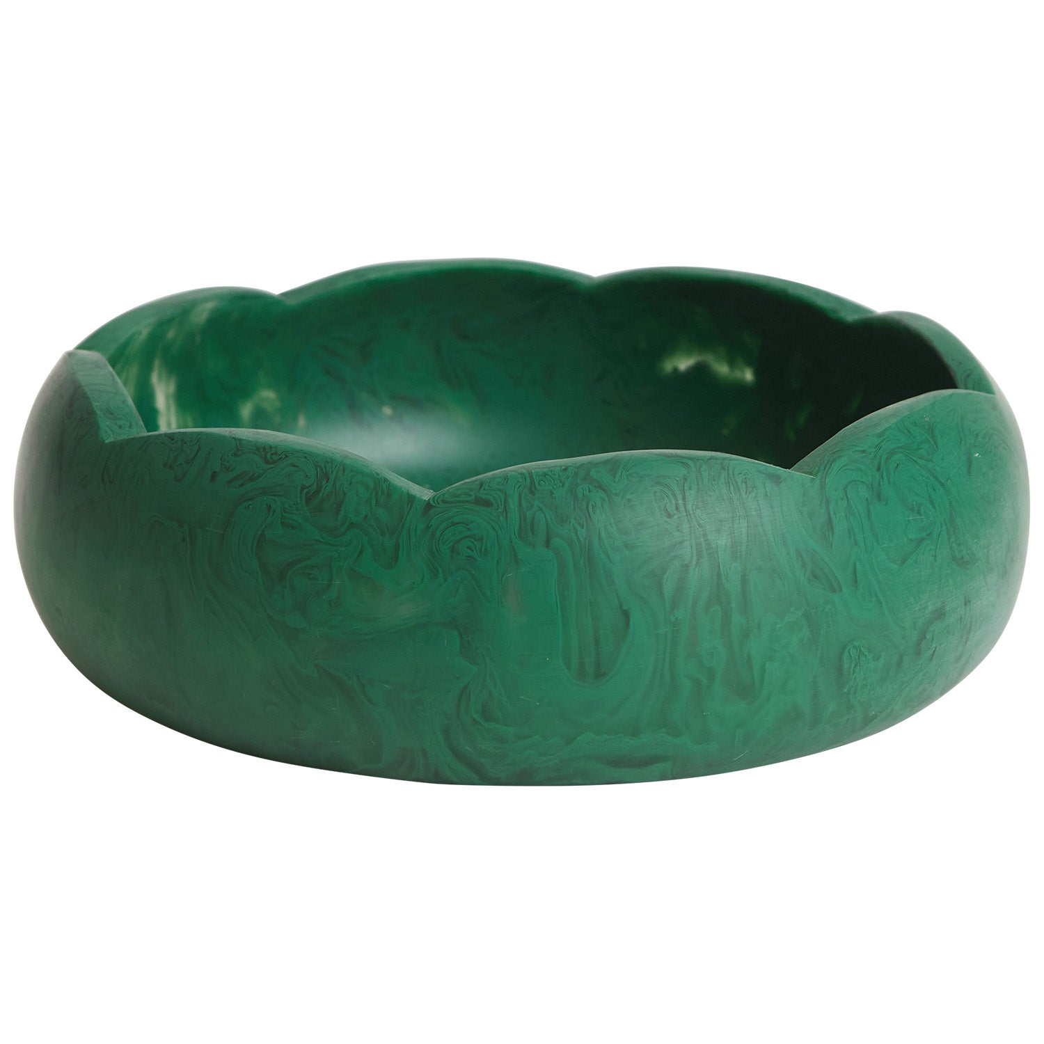 forest green resin bowl