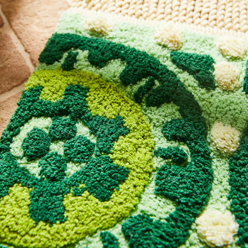Green bath mat by Sage & Clare