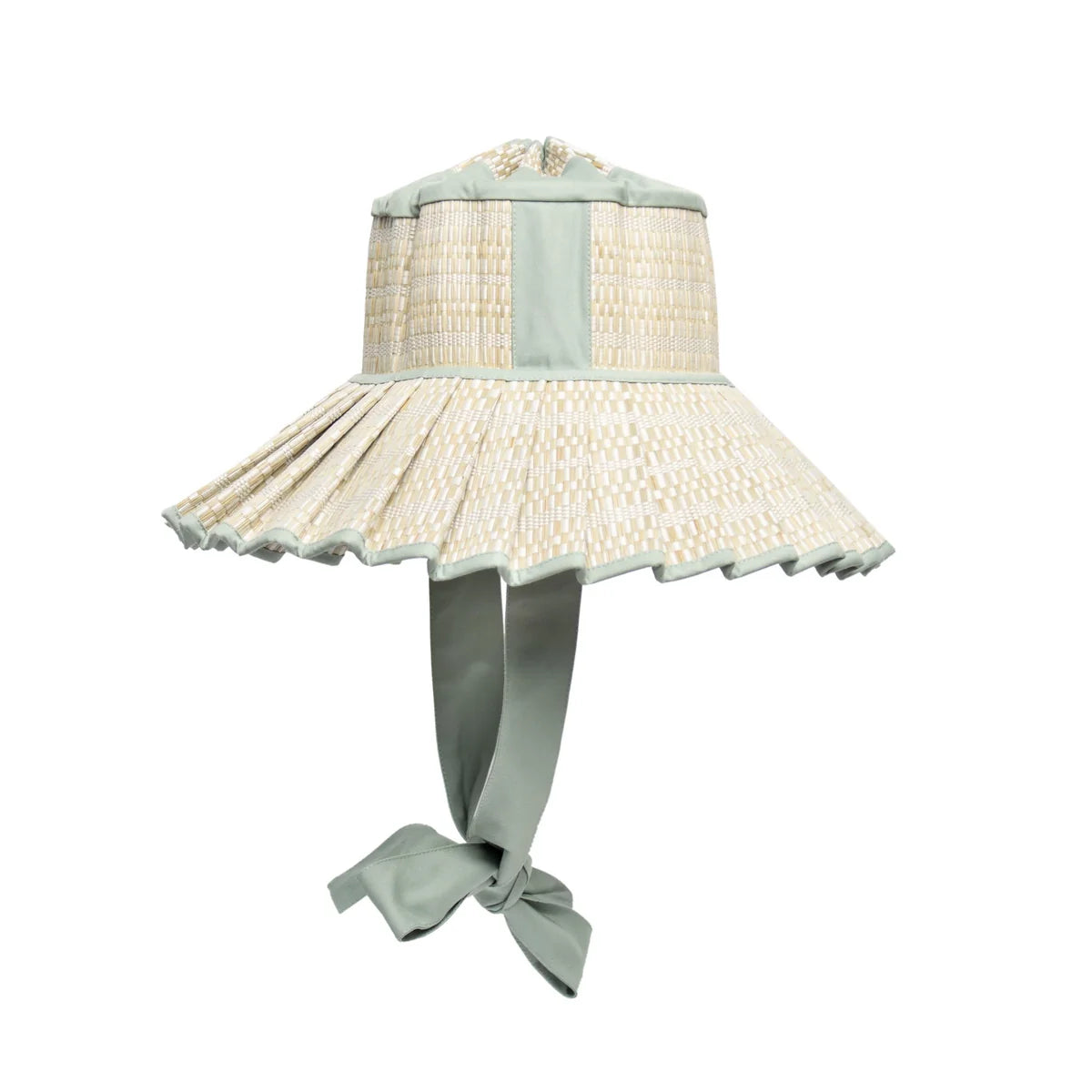 lorna murray lampshade hat - foldable travel hat with fabric ribbon tie