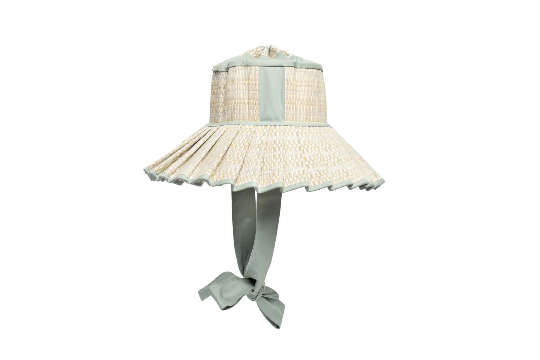 lorna murray lampshade hat - foldable travel hat with fabric ribbon tie