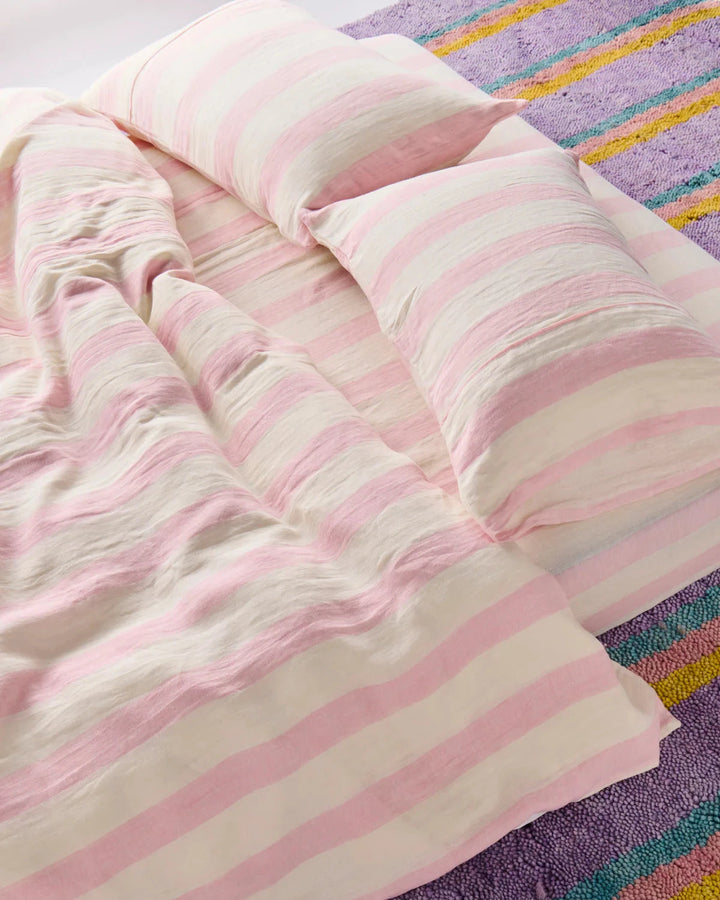 king size candy stripe fitted sheet