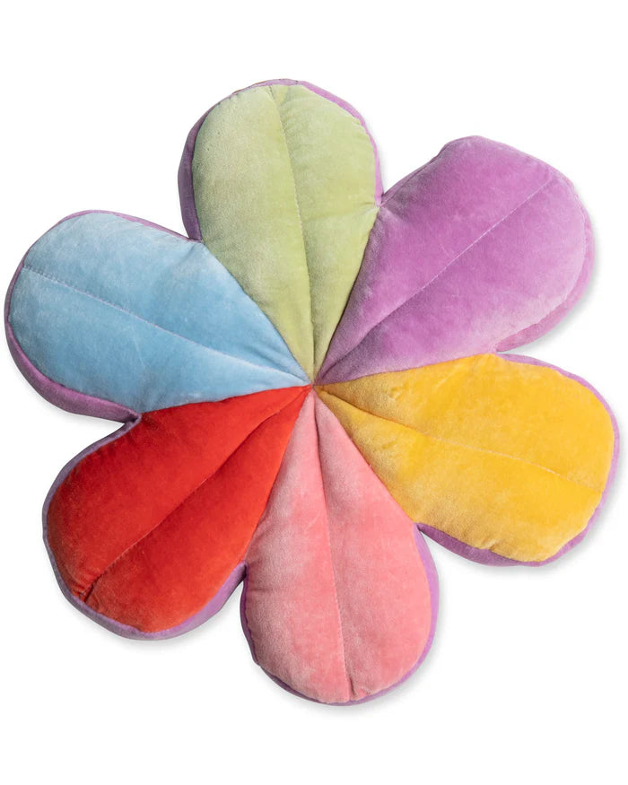 Joyful velvet petal cushion from kip & co