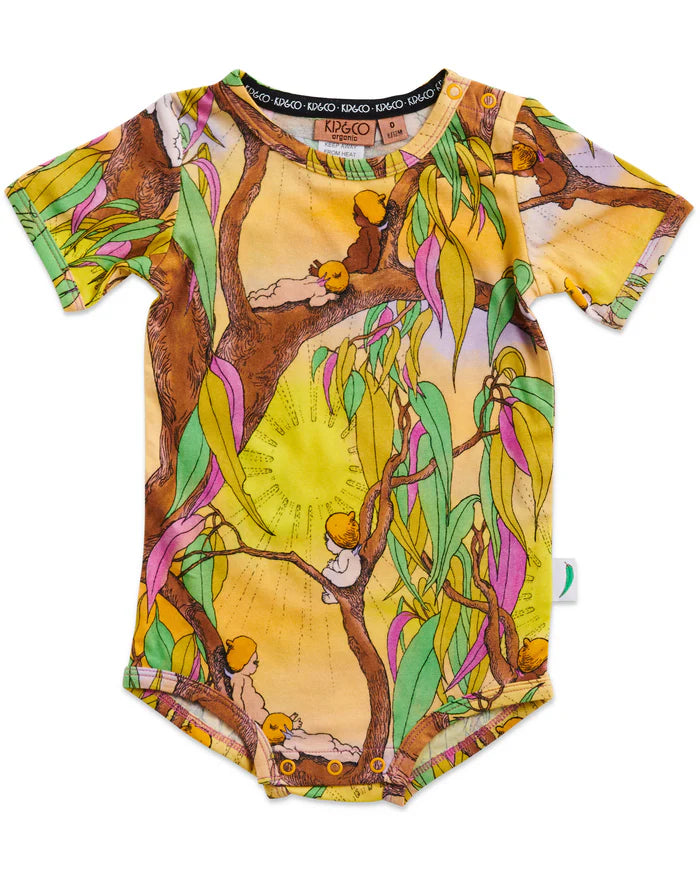 Kip & Co x May Gibbs sunrise delight short sleeve romper