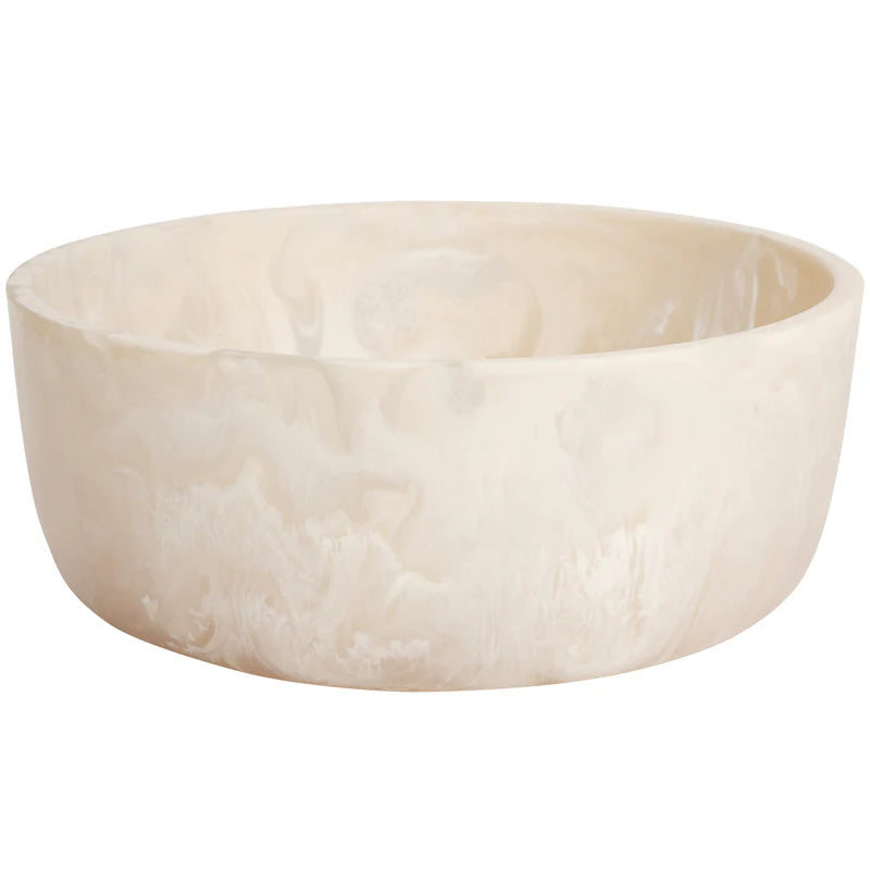 Mazzinni Bowl in vanilla cream colour by Sage & Clare - resin fruit bowl