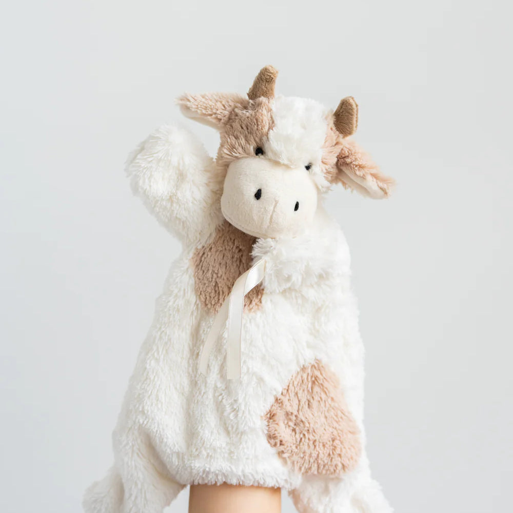 cow comforter puppet by Nana Huchy
