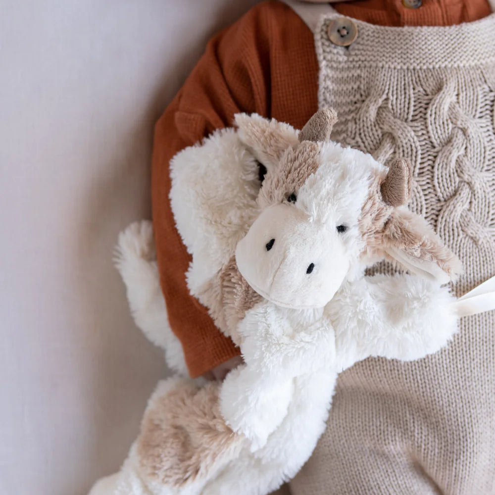 cow comforter by Nana Huchy with baby