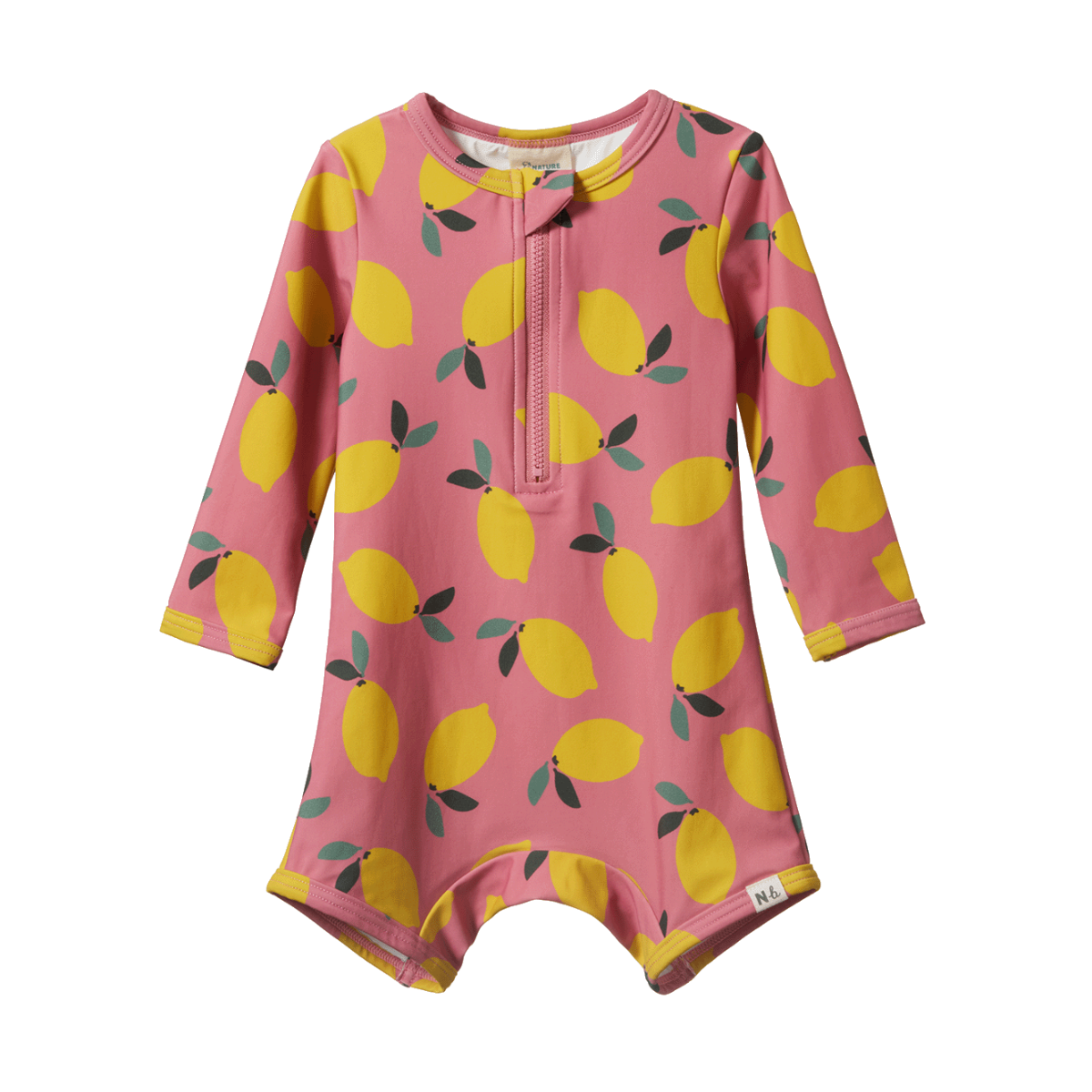 One Piece Bathing Trunks Lemmony Rose by Nature Baby