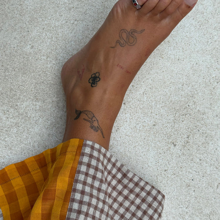 Patchwork Pant Ginger Gingham by Atmosea