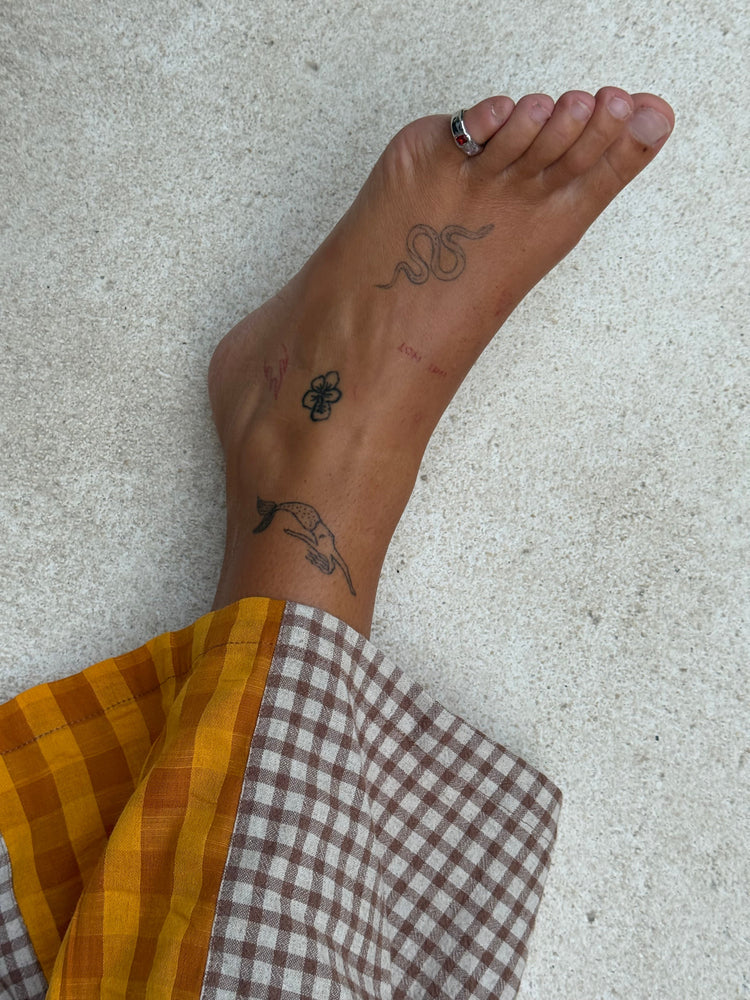 Patchwork Pant Ginger Gingham by Atmosea