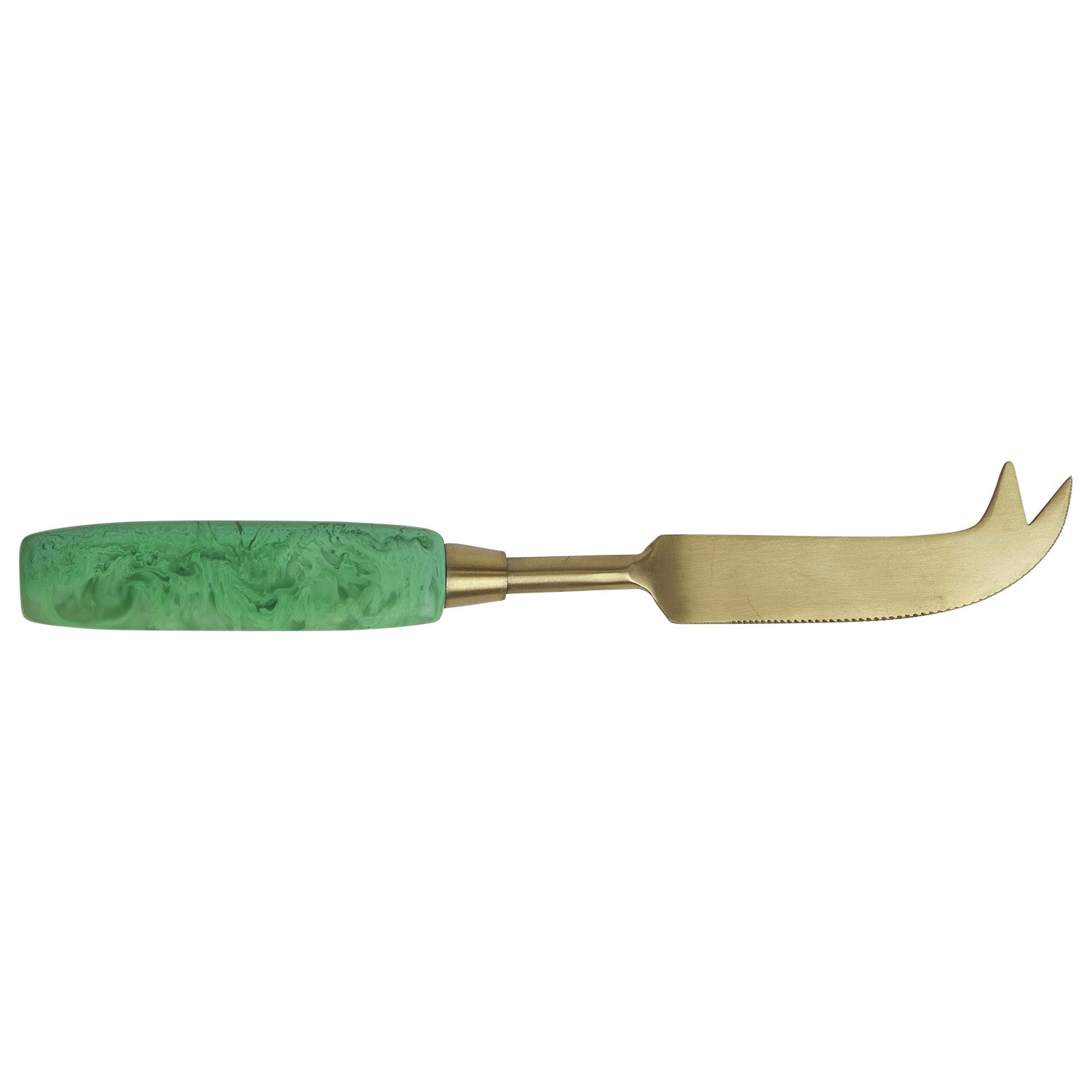 emerald green resin cheese knife