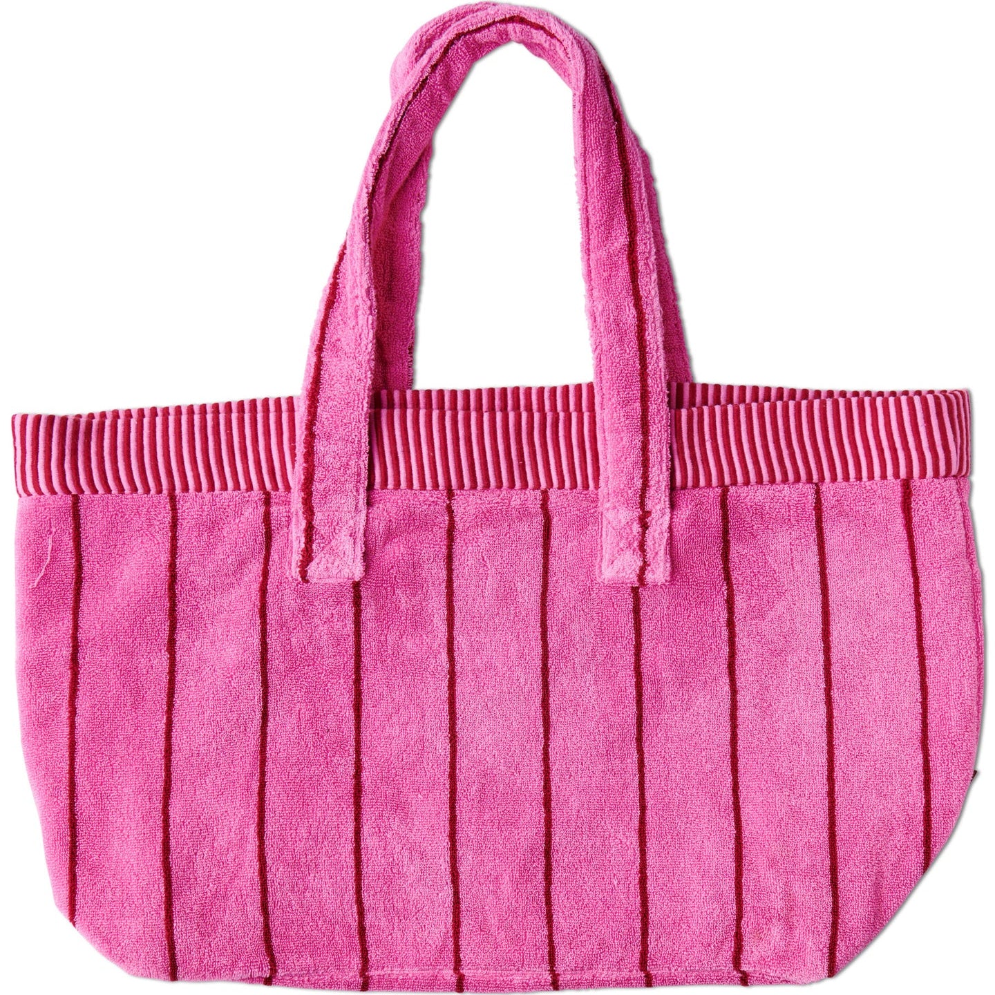 pink and red Stripe Terry bag by Kip & Co